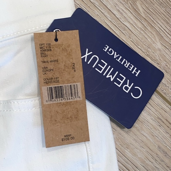 NWT Cremiex Heritage White Denim 2 - Picture 3 of 4